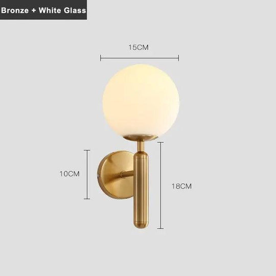 Liora | Luxury Gold Finish | Milk Glass Wall Sconce