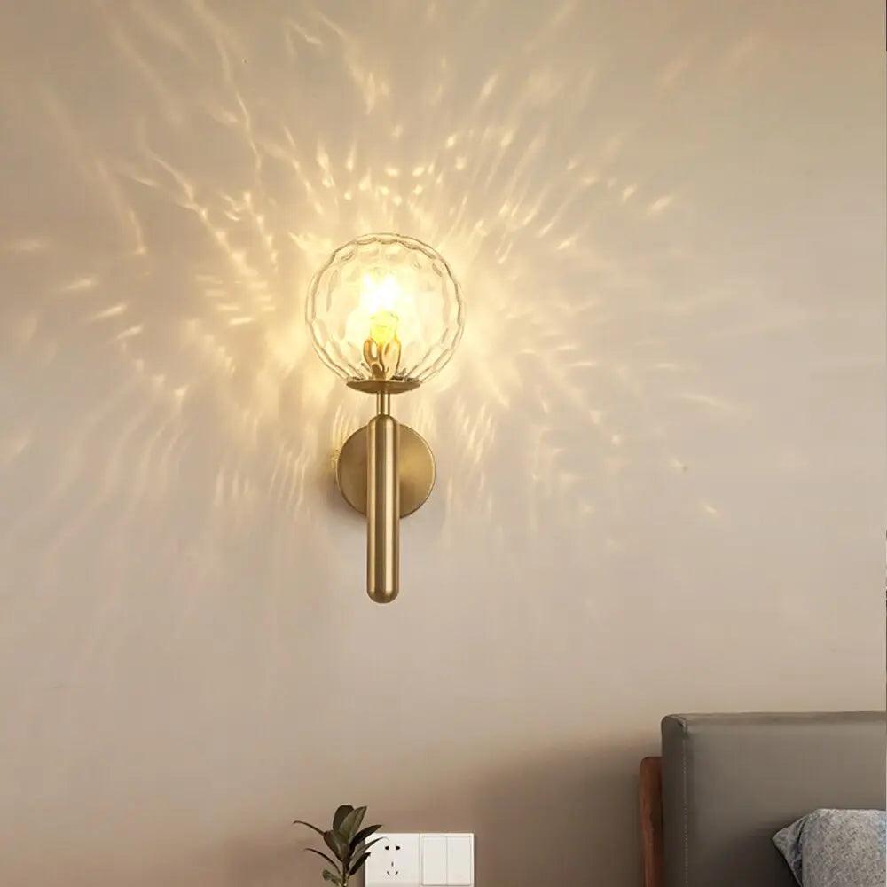 Liora | Luxury Gold Finish | Milk Glass Wall Sconce