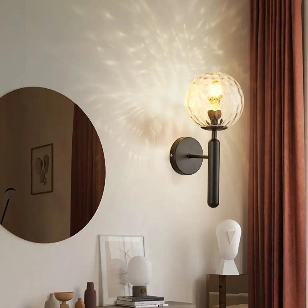 Liora | Luxury Gold Finish | Milk Glass Wall Sconce