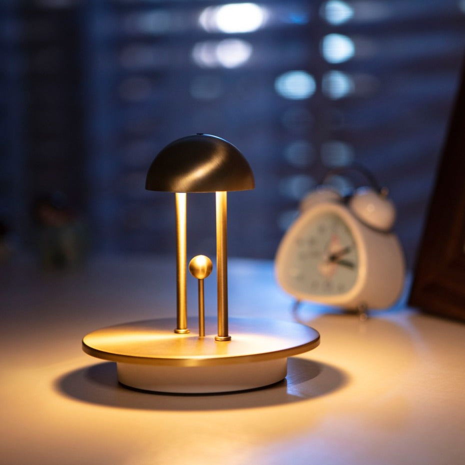Lampe de table sans fil contrôlée par gestes avec lumière blanche chaude dimmable – Fonctionne sur batterie pour la maison et le bureau