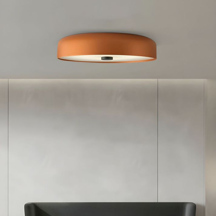 Nordic Retro Flush Mount Ceiling Light with LED Technology – Minimalist Design for Cozy Ambiance, Multiple Sizes Available