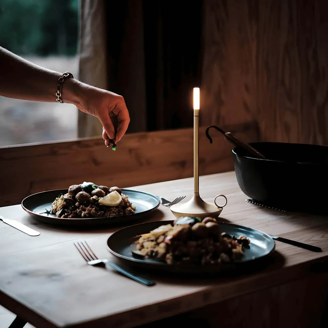 Nordic Candlestick Light | Long Battery Life | Easily Adjustable | Lightweight and Portable