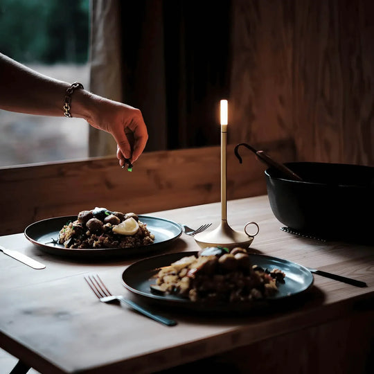 Nordic Candlestick Light | Long Battery Life | Easily Adjustable | Lightweight and Portable