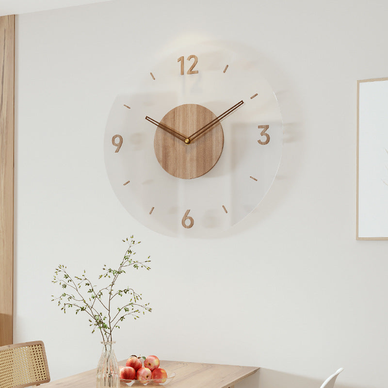 Nordic Minimalist Wooden Wall Clock – Modern & Stylish Home Decor