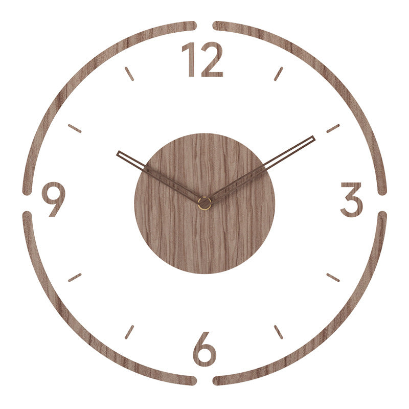 Nordic Minimalist Wooden Wall Clock – Modern & Stylish Home Decor