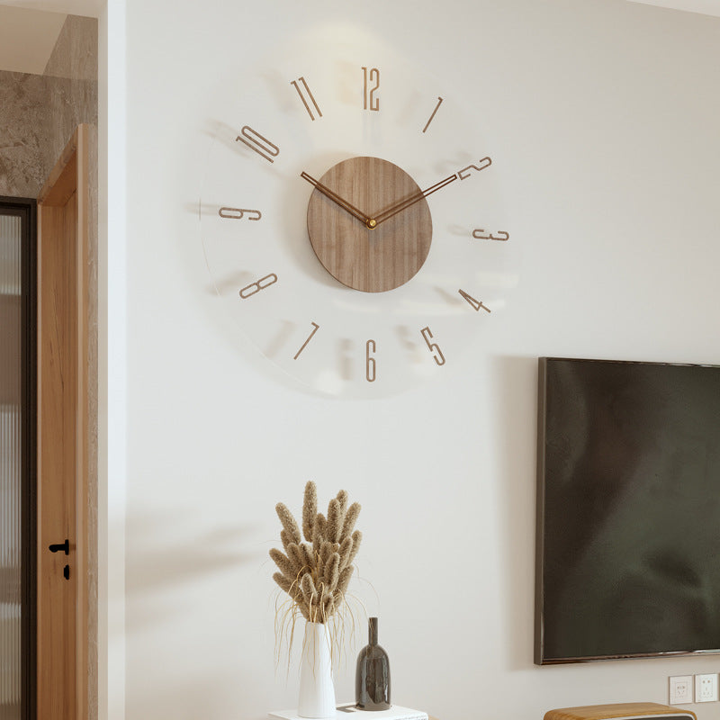 Nordic Minimalist Wooden Wall Clock – Modern & Stylish Home Decor