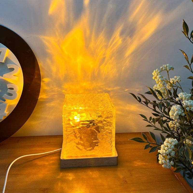 LED-lamp met Aurora Borealis-golfeffecten – rustgevende sfeerverlichting met LED voor ontspanning en kalmte