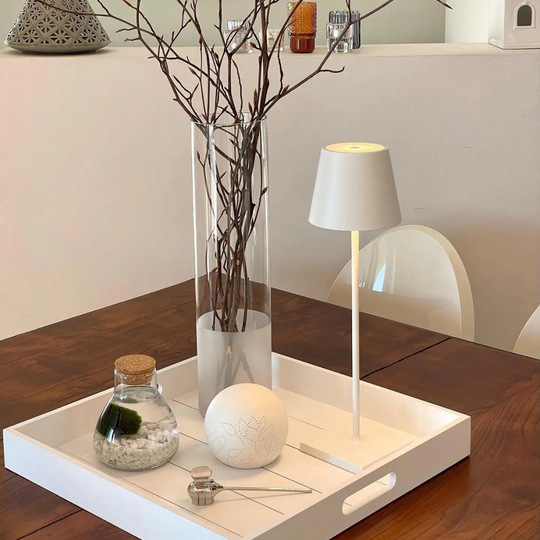Variant image for Elegant Aluminum Table Lamp with Adjustable Brightness – Rechargeable Cordless Design for Modern Home Decor-4