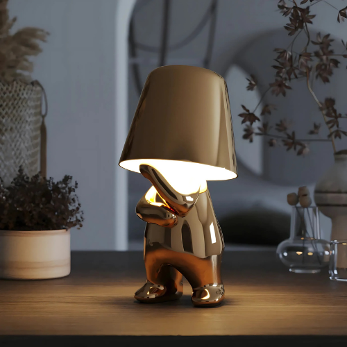 Portable Thinking Table Lamp | Unique Design| Wireless and Rechargeable