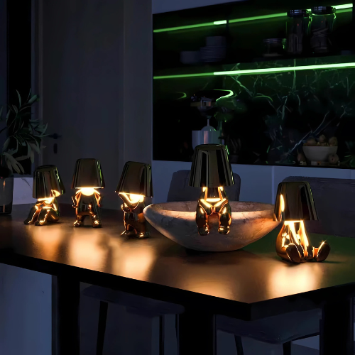 Portable Thinking Table Lamp | Unique Design| Wireless and Rechargeable
