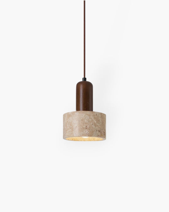 Elegant Stone Pendant Lamp – Natural Lighting for a Cozy Ambiance