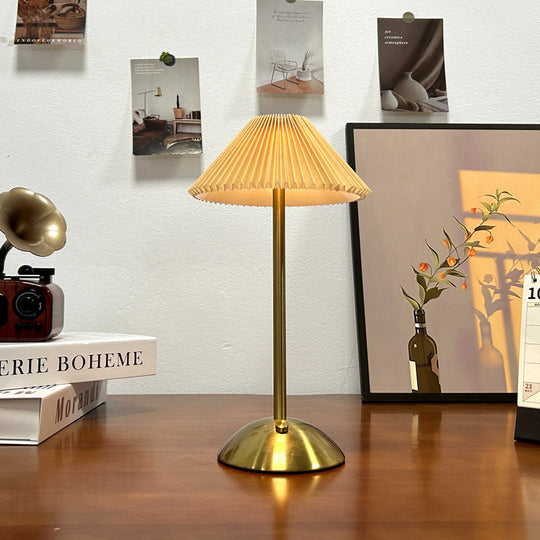 Scandinavian Cordless Table Lamp with Touch Control and USB Charging – LED Bedside or Desk Lamp