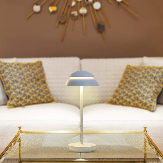 Cordless Scandinavian Table Lamp with Dimmable Touch Control – Battery Operated, 4000 mAh, Warm Light for Home and Office