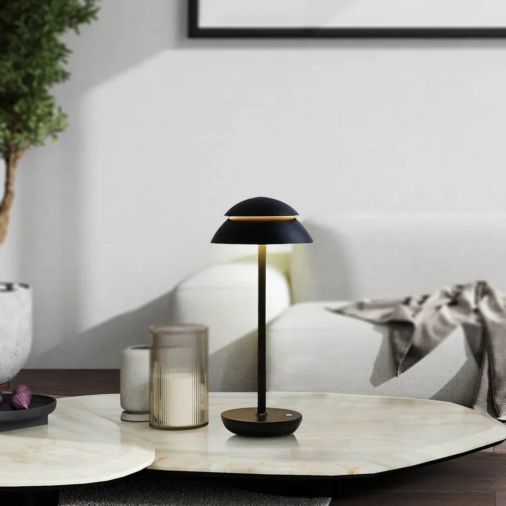 Cordless Scandinavian Table Lamp with Dimmable Touch Control – Battery Operated, 4000 mAh, Warm Light for Home and Office
