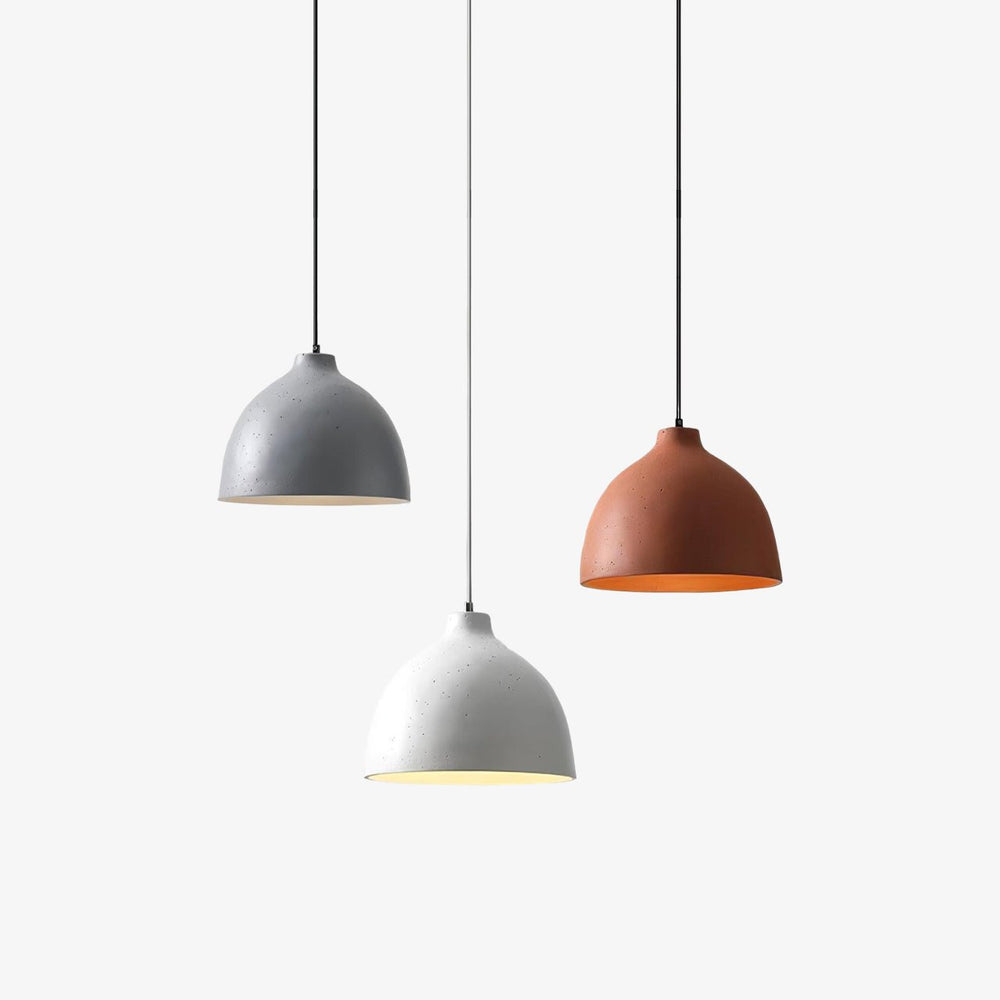 Modern Black Pendant Lamp - Eco-Friendly Resin Bowl Hanging Light with Adjustable Height for Kitchen Pendant Lighting