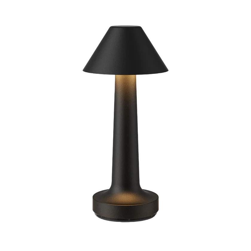 Restaurant Bar Table Lamp | Durable Iron | Adjustable Brightness | Cordless + Portable