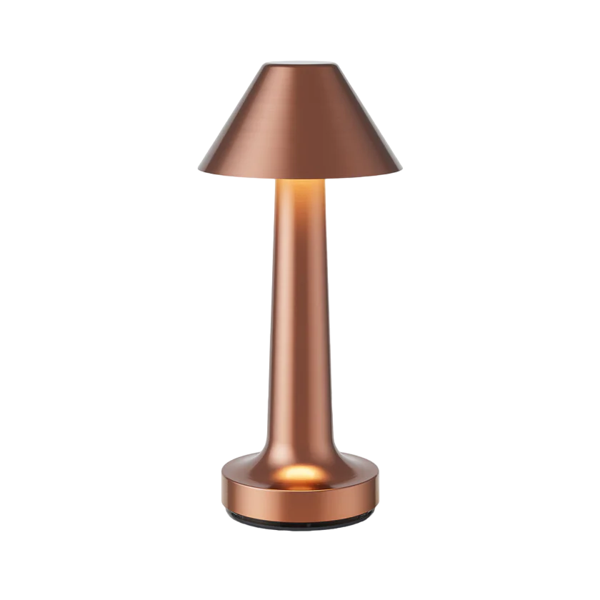 Restaurant Bar Table Lamp | Durable Iron | Adjustable Brightness | Cordless + Portable