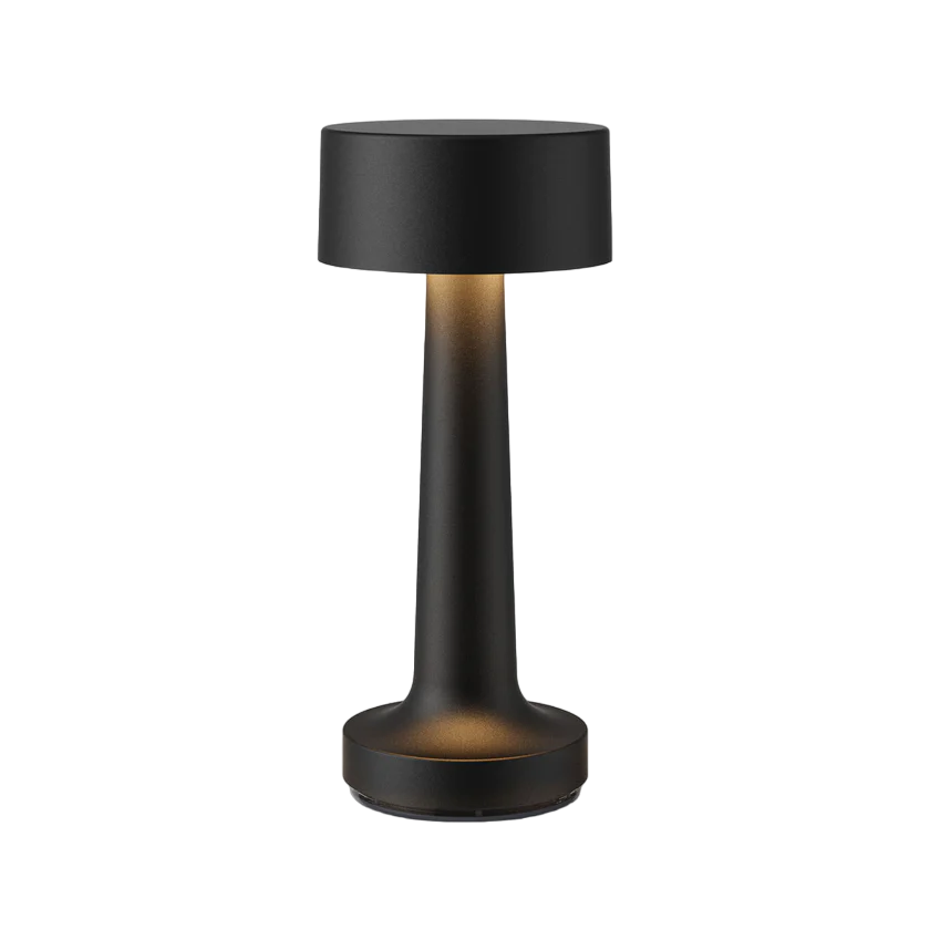 Restaurant Bar Table Lamp | Durable Iron | Adjustable Brightness | Cordless + Portable