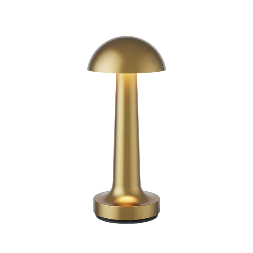 Restaurant Bar Table Lamp | Durable Iron | Adjustable Brightness | Cordless + Portable
