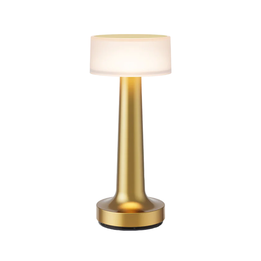 Restaurant Bar Table Lamp | Durable Iron | Adjustable Brightness | Cordless + Portable