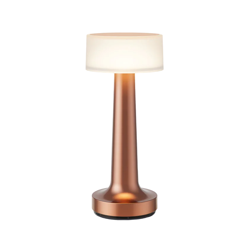 Restaurant Bar Table Lamp | Durable Iron | Adjustable Brightness | Cordless + Portable