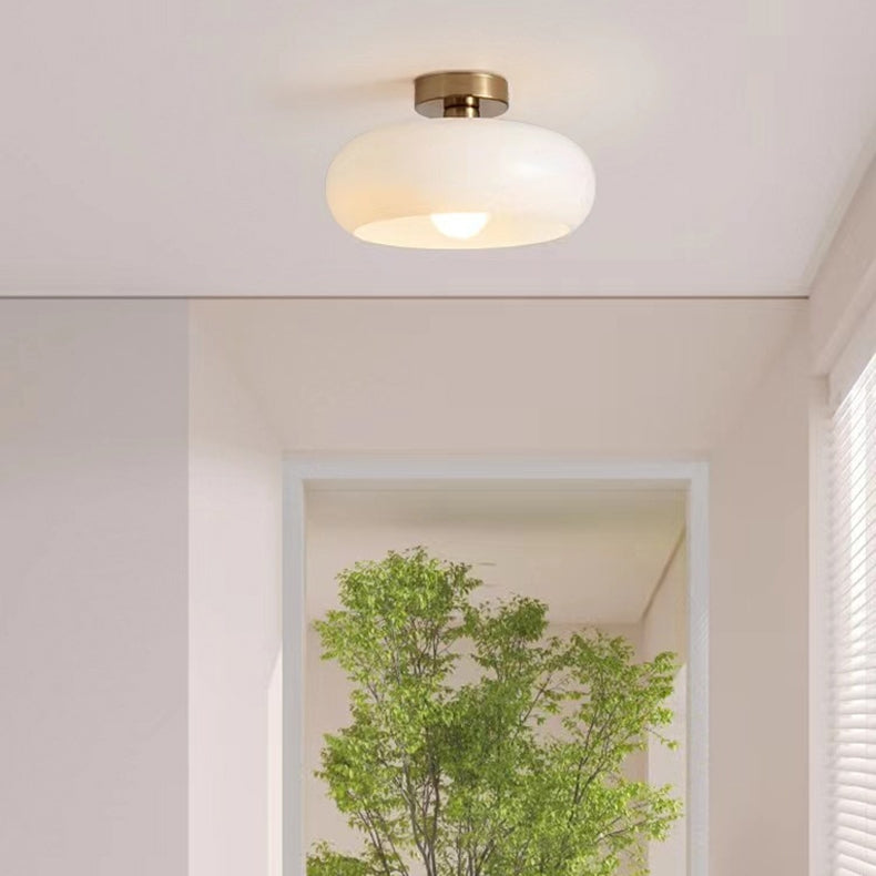 Elegant Vintage Round Glass Ceiling Lights