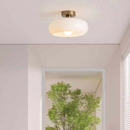 Elegant Vintage Round Glass Ceiling Lights
