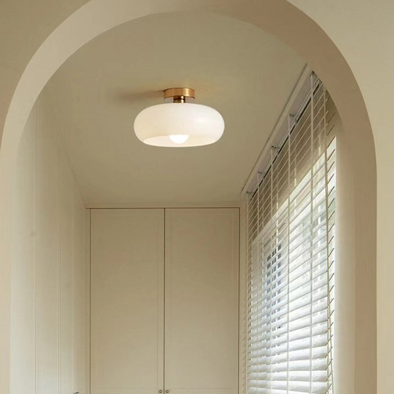 Elegant Vintage Round Glass Ceiling Lights