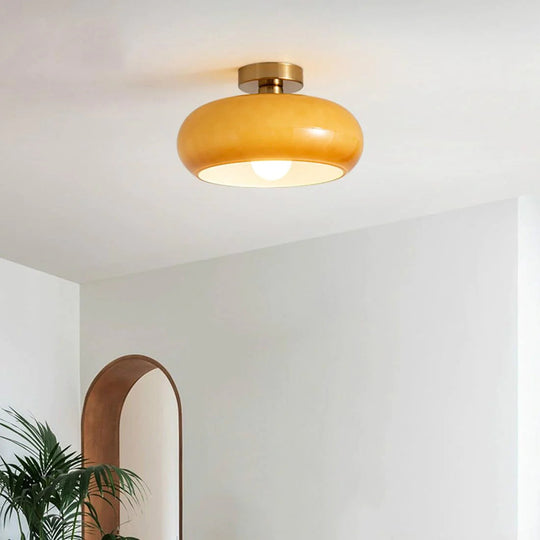 Elegant Vintage Round Glass Ceiling Lights