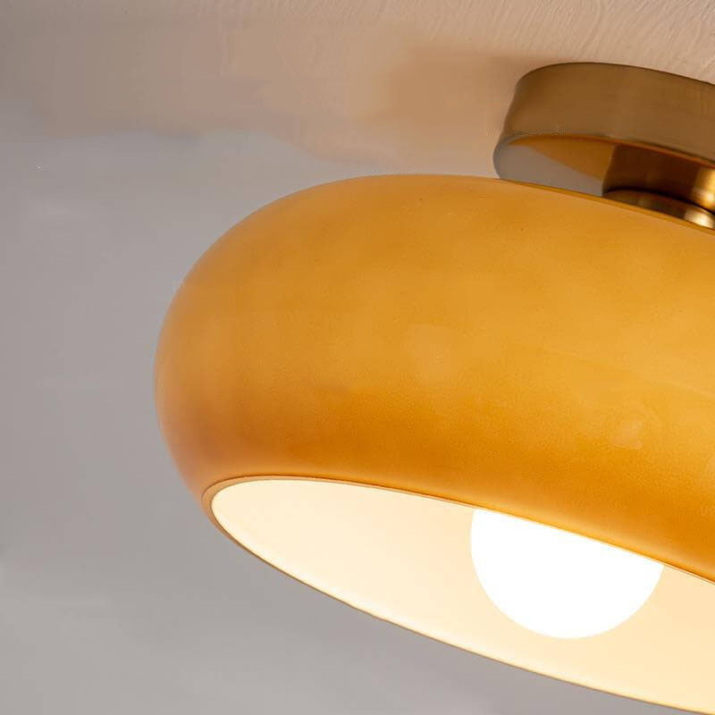 Elegant Vintage Round Glass Ceiling Lights