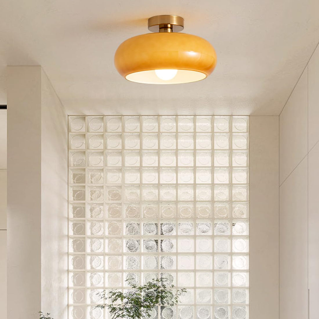 Elegant Vintage Round Glass Ceiling Lights