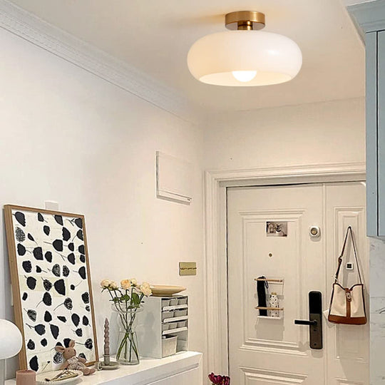 Elegant Vintage Round Glass Ceiling Lights