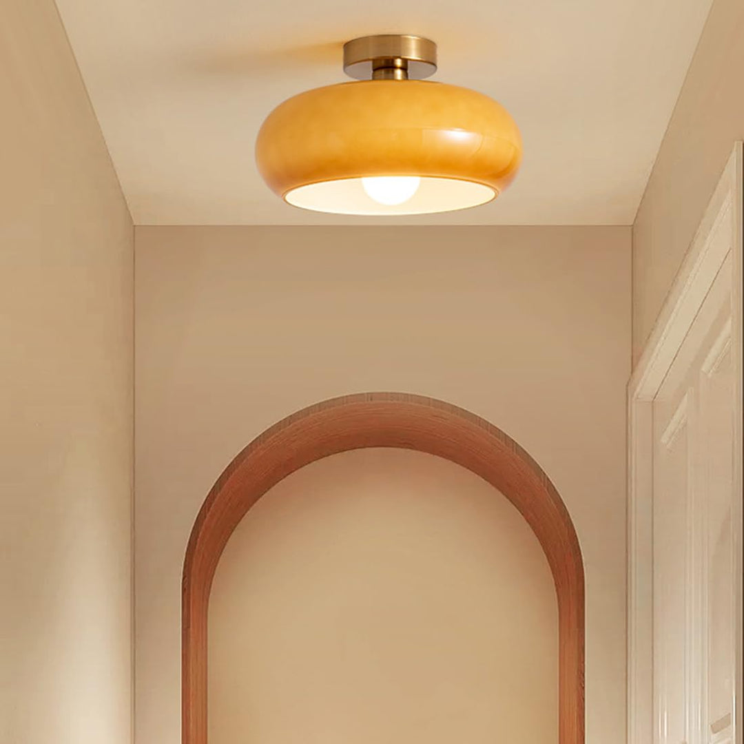 Elegant Vintage Round Glass Ceiling Lights