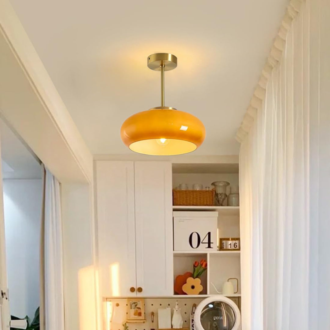 Elegant Vintage Round Glass Ceiling Lights