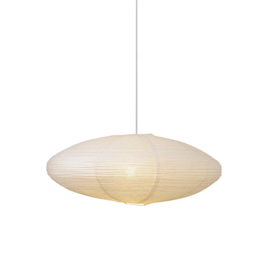 Handcrafted Washi Paper Pendant Light - Adjustable Height Indoor Ceiling Fixture for Kitchen and Living Room