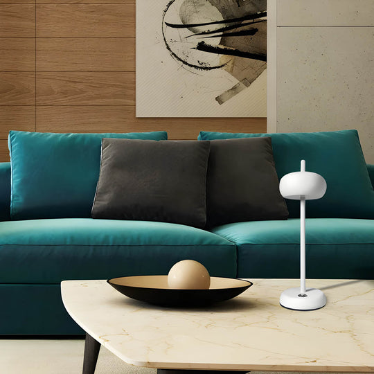 Modern Metal Table Lamp with Adjustable Brightness – Sleek Design for Bedside or Desk Use