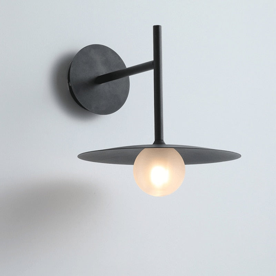 Variant image for Modern Adjustable Wall Light - Iron and Glass Bedside Sconces in Black, Grey, and White, Perfect for Elegant Ambiance-1