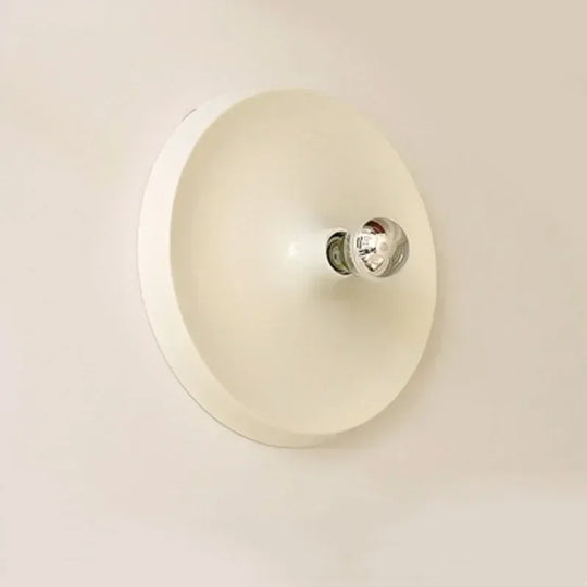 Variant image for Bauhaus Style Wall Lamp with Walnut Wood and LED Halo - Modern Flush Mount Wall Sconce Lighting in Two Sizes-11