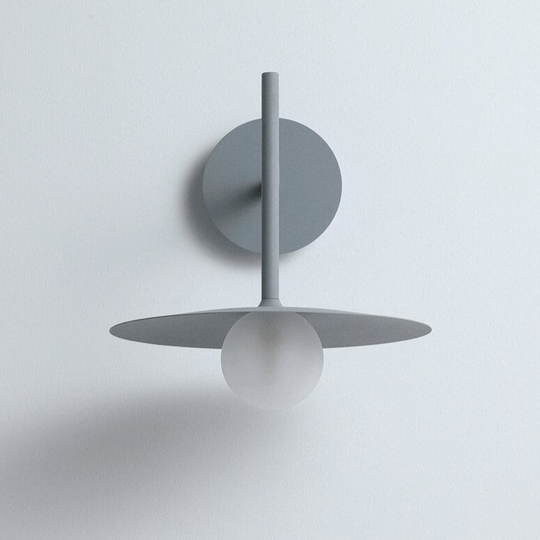Modern Adjustable Wall Light - Iron and Glass Bedside Sconces in Black, Grey, and White, Perfect for Elegant Ambiance