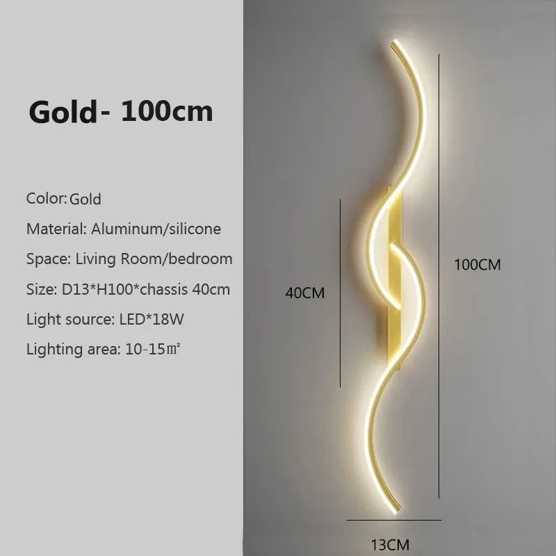 Variant image for Modern Minimalist LED Wall Sconce Lighting – 24-Inch Long Strip Wall Lamp for Bedroom and Living Room-2