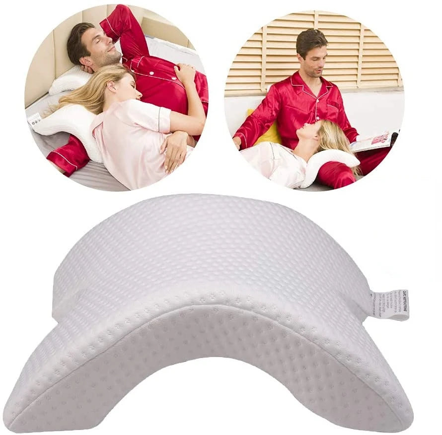 U-Shaped Memory Foam Neck Pillow for Travel and Neck Pain Relief – Ergonomic Neck Support Pillow for Side Sleepers