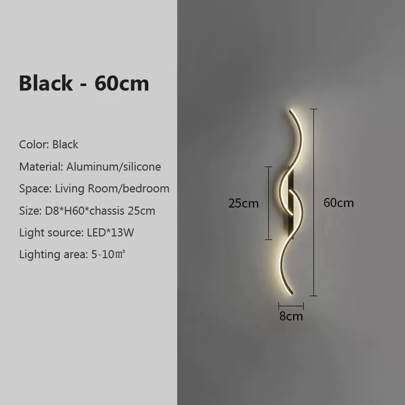 Variant image for Modern Minimalist LED Wall Sconce Lighting – 24-Inch Long Strip Wall Lamp for Bedroom and Living Room-3