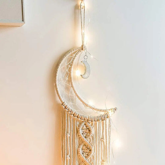 Bohemian Macrame Wall Hanging Tapestry – 96cm Cotton Wall Art Decor for Kids' Rooms and Nurseries