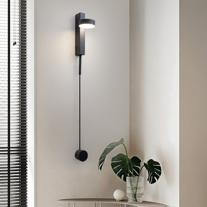 Gold Wall Lamp with Dimmer Switch – Elegant Wall Sconce Light for Home Decor and Ambient Illumination