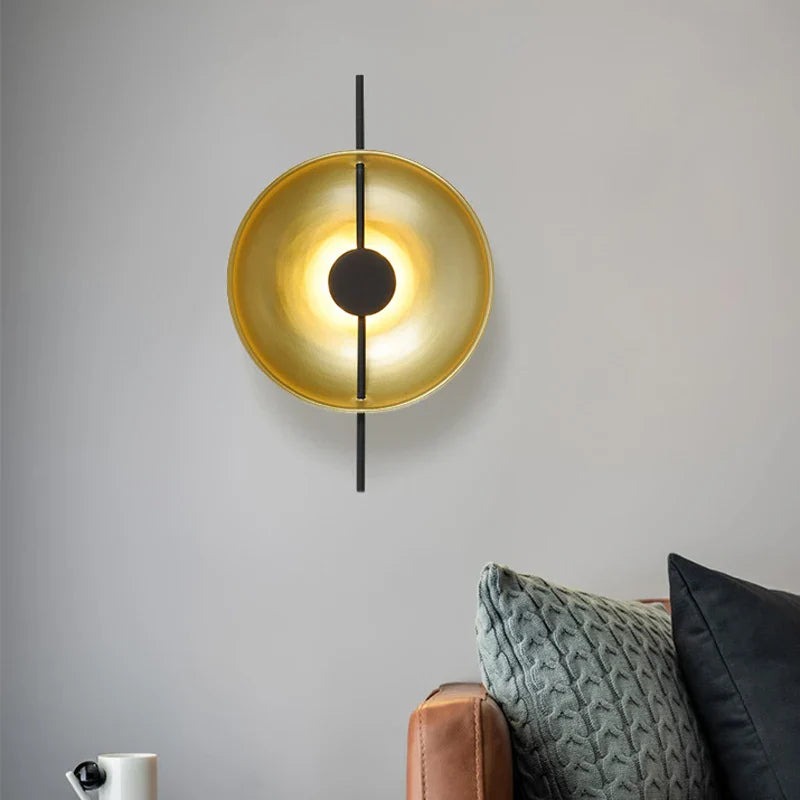 Nordic Modern Wall Sconce - Dimmable Wall Light in White, Black, Gold - Sleek Metal and Glass Design