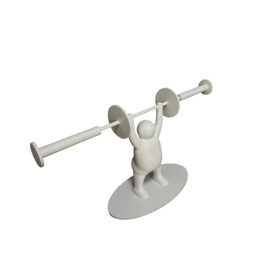 Weightlifter Toilet Paper Holder | Unique and Memorable | Conversation Piece