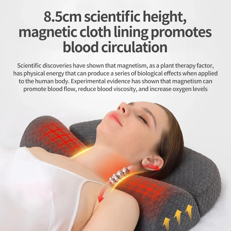 Ergonomic Cervical Pillow for Side Sleepers – Contoured Memory Foam Neck Support Pillow for Neck Pain Relief