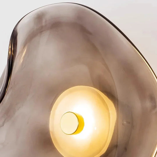 Applique murale en verre LED moderne – Design élégant en bleu, gris, ambre pour une illumination intérieure stylée