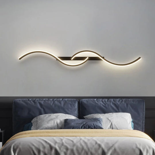 Modern Minimalist LED Wall Sconce Lighting – 24-Inch Long Strip Wall Lamp for Bedroom and Living Room