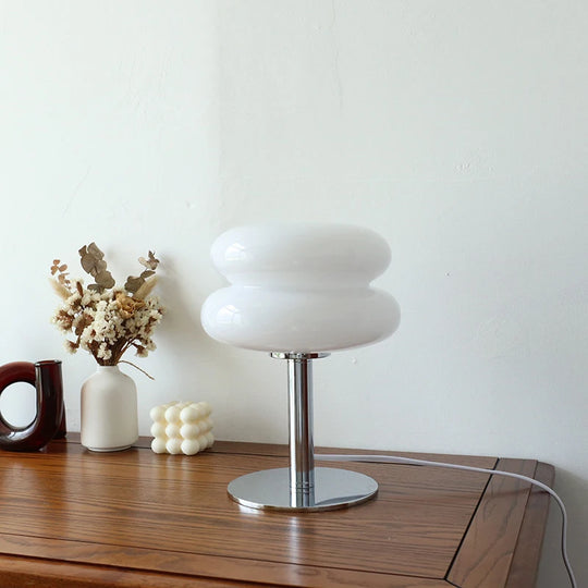 Variant image for Macaron Glass Table Lamp with Trichromatic Dimming – Eye Protection Nightstand Lamp for Bedroom Decor, 28cm Height-7